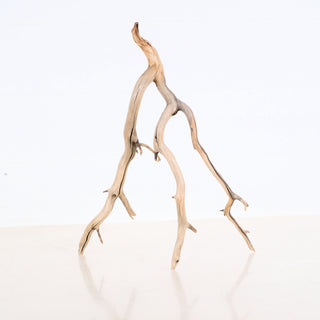 Manzanita Aquarium Driftwood with natural branches, perfect size for aquarium or terrarium decor, 11.5 by 5 by 8 inches