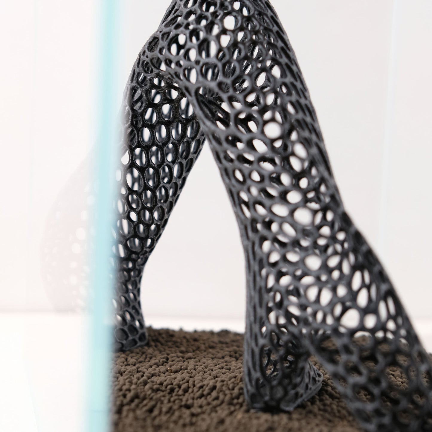 Small Geometric Aquarium Driftwood Arch / 3D Printed 10" Nano Aquarium Decor