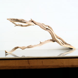 Manzanita Driftwood 35" individually photographed with flowing sculptural limbs and pale textured manzanita for pets aquarium terrarium