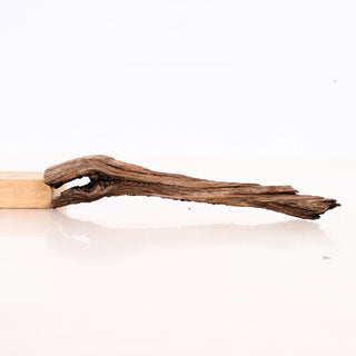 Micro Manzanita Driftwood 7" piece shown on white background with natural textures and 7.5-inch length visible
