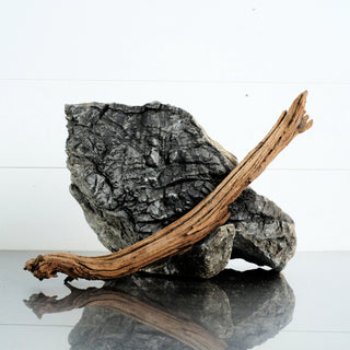 Micro Manzanita Driftwood 14.5 individually photographed with elongated rugged wood grain, manzanita for pets aquarium terrarium