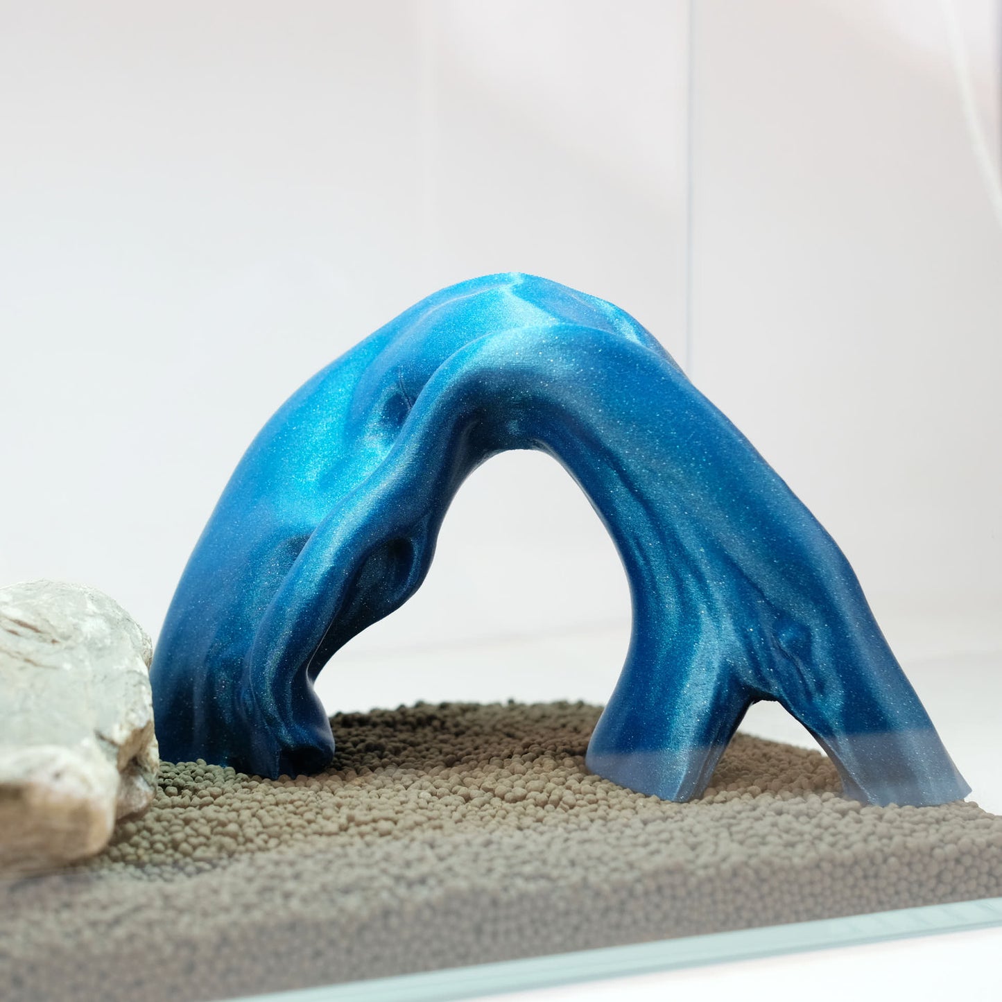 Small Aquarium Driftwood Arch / 3D Printed 8" Nano Aquarium Decor