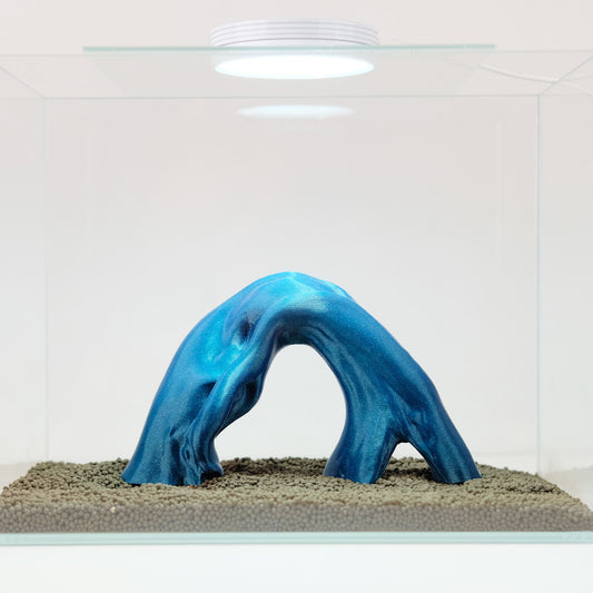 Small Aquarium Driftwood Arch / 3D Printed 8" Nano Aquarium Decor