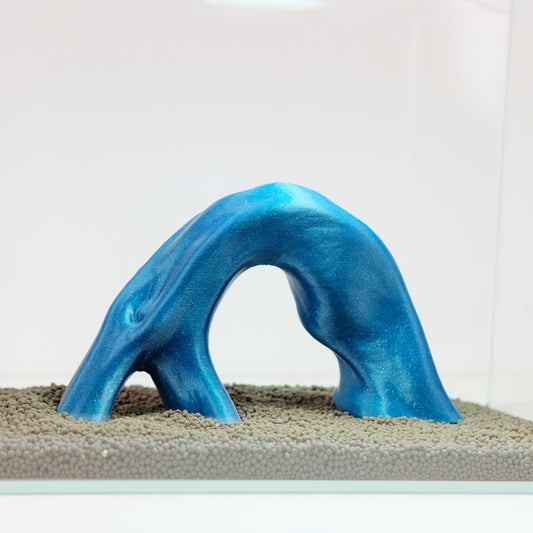 Small Aquarium Driftwood Arch / 3D Printed 8" Nano Aquarium Decor