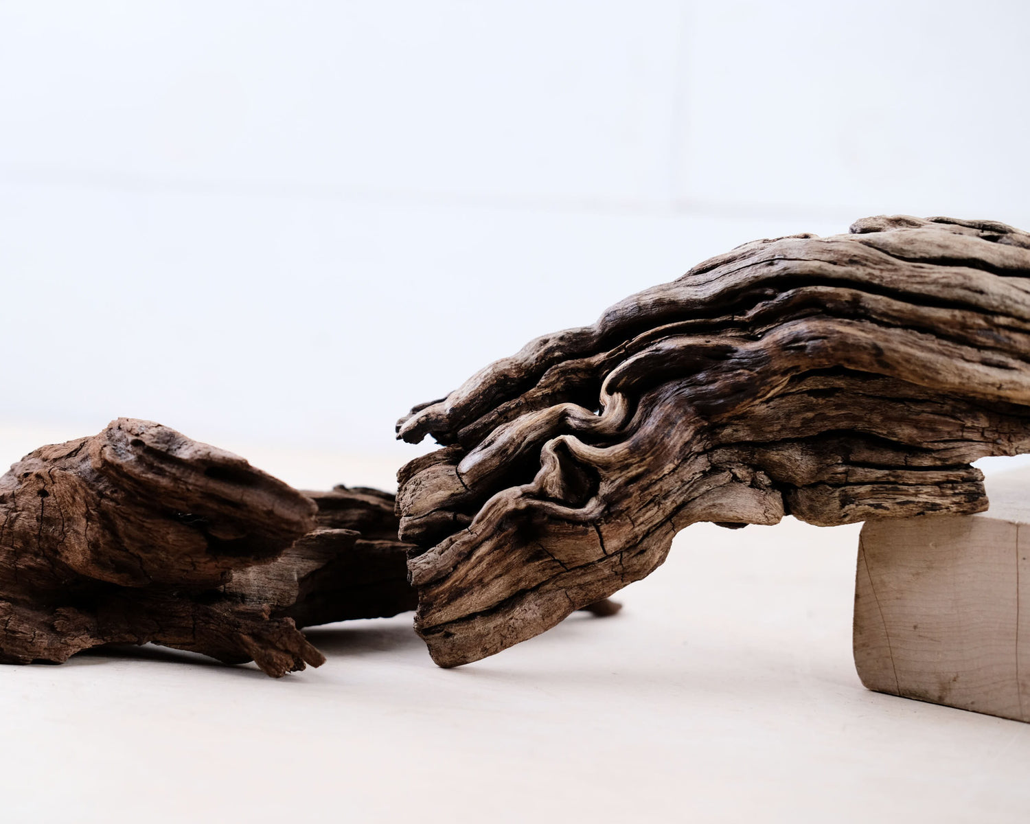 Manzanita 3-9" Driftwood Pieces (Set of 4), Nano Aquarium Wood, Rugged Aquascape Decor, Weathered Manzanita Chunks, Craft Driftwood