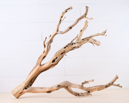 Manzanita Branch 28", Large Aquarium Driftwood, Driftwood Aquascape Centerpiece, Natural Fish Tank Decor, Large Decor Branch