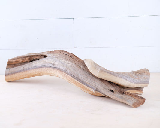 Manzanita 25" Driftwood, Natural Shelf Decor, Aquarium Driftwood Log, Reptile Tank Climb, Basking Perch