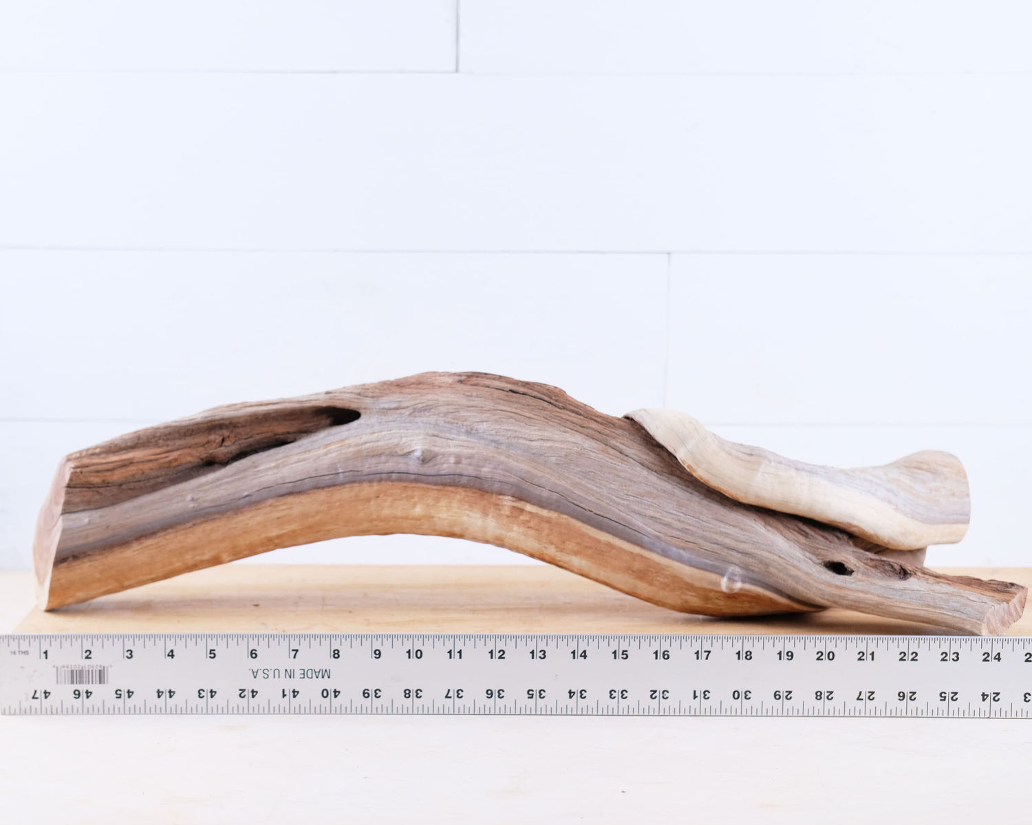 Manzanita 25" Driftwood, Natural Shelf Decor, Aquarium Driftwood Log, Reptile Tank Climb, Basking Perch