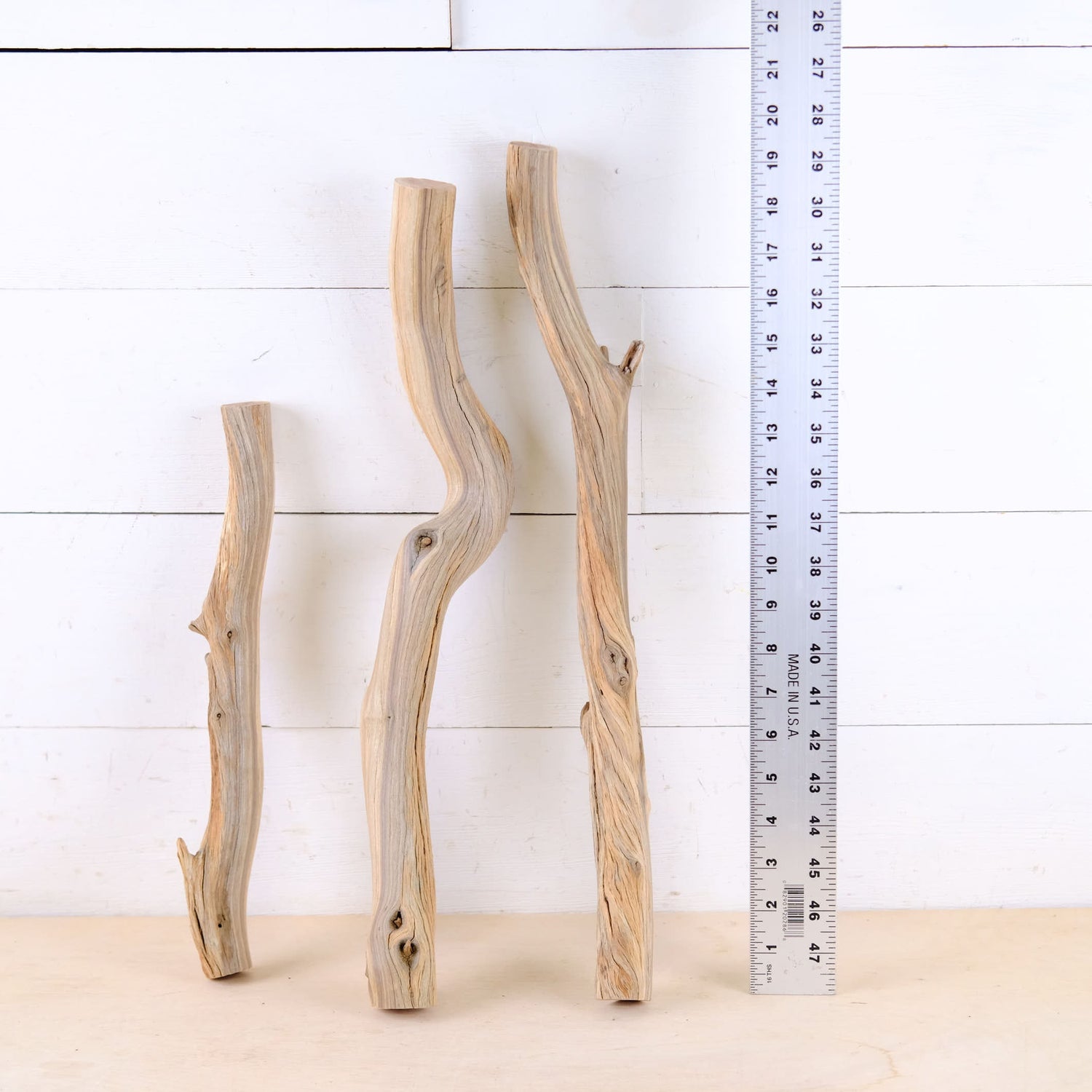 Manzanita 13-20" Driftwood (Set of 3), Terrarium Branches, Reptile Vivarium Wood, Sturdy Craft Sticks
