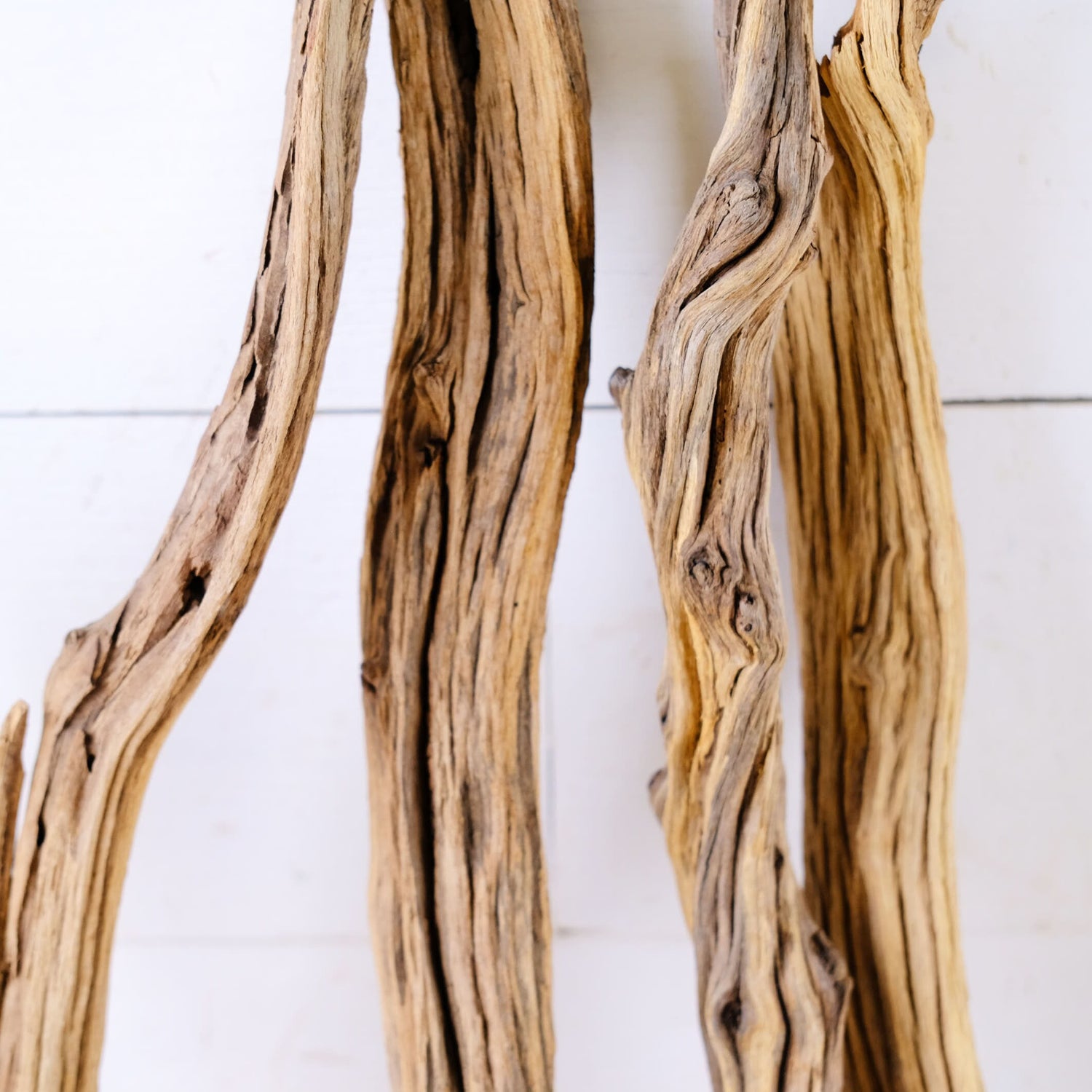15-18 Manzanita Driftwood Sticks (Set of 4), Aquarium Wood Pieces, Island Aquascape Decor, Weathered Manzanita Chunks, Craft Driftwood