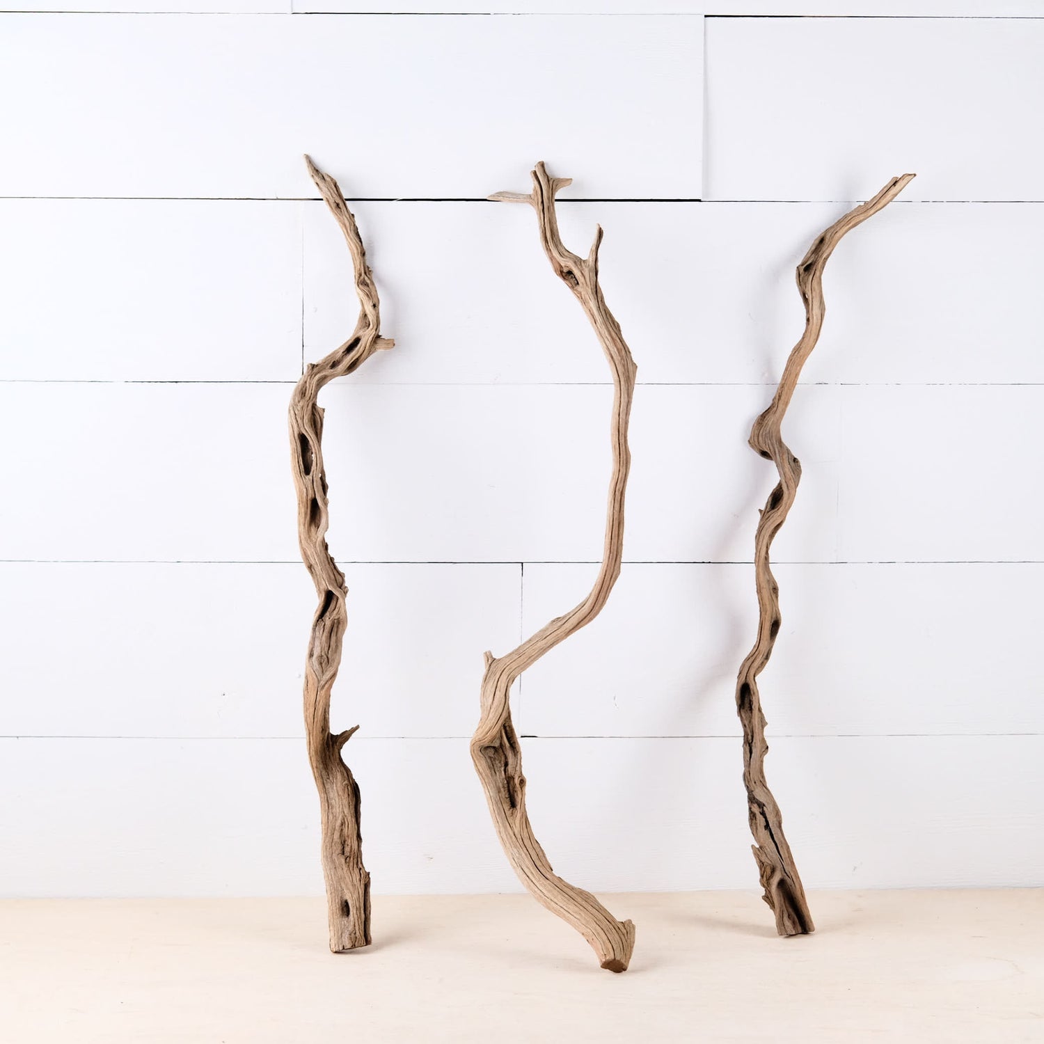 Manzanita 23-24" Driftwood Branches (Set of 3), Real Aquarium Wood, Twisted Aquascape Decor, Terrarium Sticks, Reptile Branch